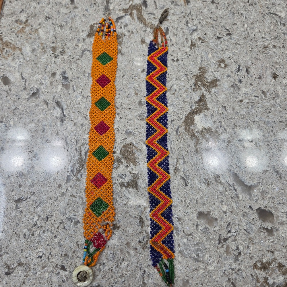 Beaded‎ choker necklaces Native American Inspired Ethnic Boho Hippie Colorful